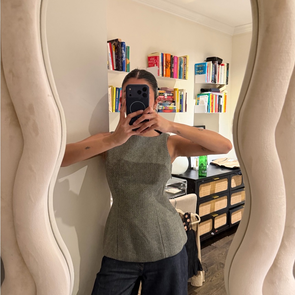 Wool Peplum Reformation Top
